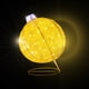 thumbnail image 3 of Esfera Gigante  Navideña Dorada De Tela Cn Luces Led 77cm Base Metal, 3 of 5
