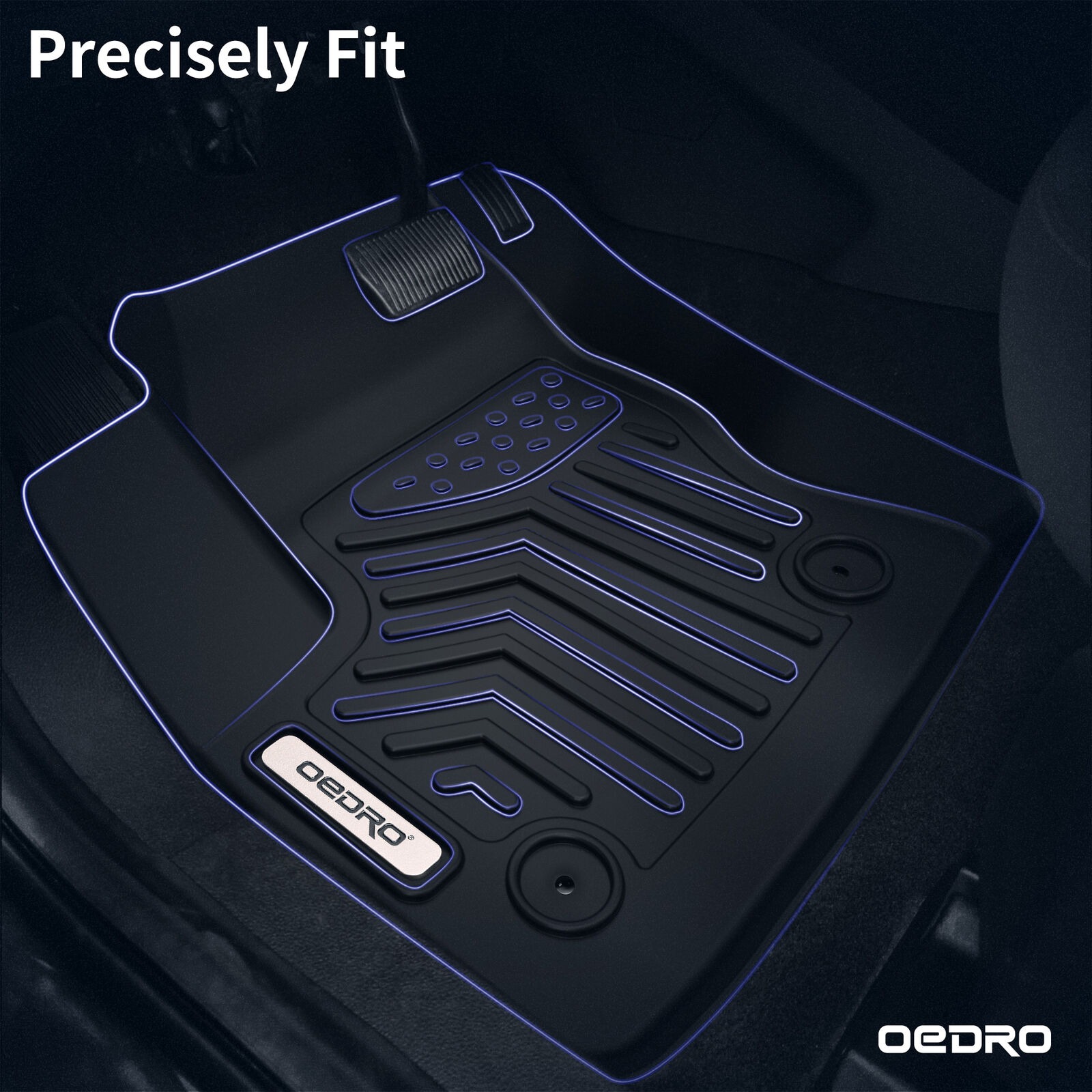 RVNI Car Floor Mat Liners 3D Model for 2005-2011 Toyota Tacoma Double Cab All Weather