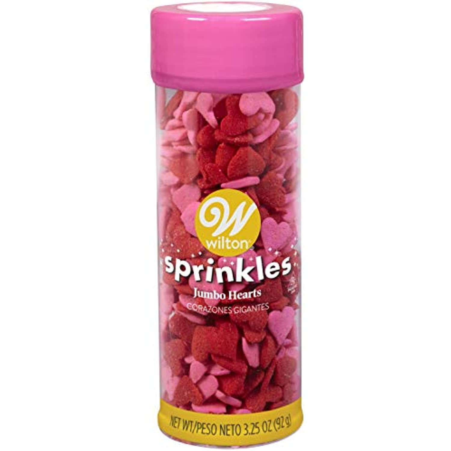 Wilton Jumbo Heart Sprinkles 3.25 Oz.
