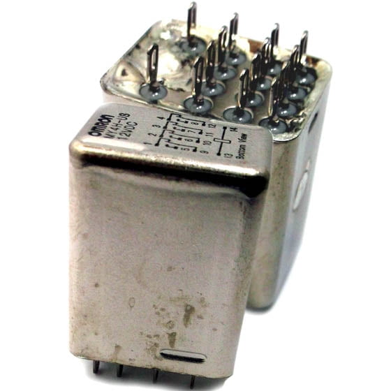 MY4H-US-DC12 - RELAY DC 12V 4P2T 3A 14P SOL PLUG-IN 3A/120VAC/24VDC