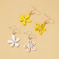 thumbnail image 1 of OUTAD Simple Asymmetrical Hollow Flower Earrings Female Girly Five Petal Flower, 1 of 8