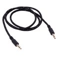 thumbnail image 4 of Cable auxiliar de audio estéreo de 3,5 mm (macho a macho), 1 m, para teléfono y coche, color negro, 4 of 8