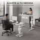 thumbnail image 5 of Escritorio Ajustable Titano Perspective Blanco 120 cm con Estructura Metálica, 5 of 8