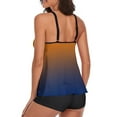 thumbnail image 4 of Aunavey Tankini Bathing Suits for Women Tummy Control Swimsuits Two Piece Swimwear Tank Top with Boyshorts, 4 of 8