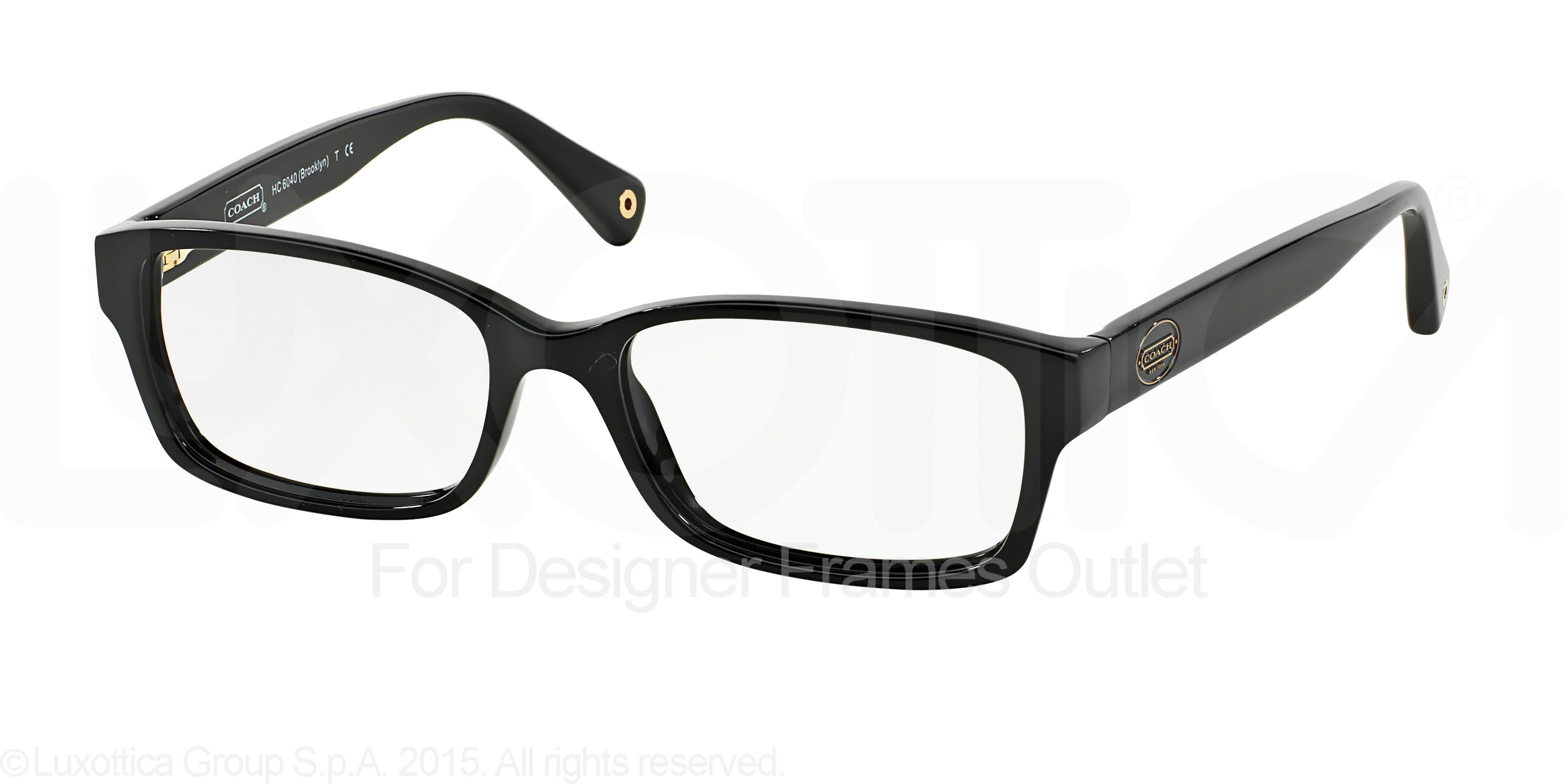 COACH Eyeglasses HC 6040 5002 Black 52MM