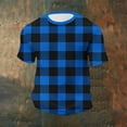 thumbnail image 2 of Men's Short Sleeve Waffleknit Shirts, Casual Textured Crew Neck Summer T-Shirts Lightweight Polka Dots Pullover Tees, 2 of 6