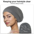 thumbnail image 3 of ROZYARD Silky Lined Sleeping Caps Bonnet for Curly Hair and Braids Stay On All Night, 3 of 21