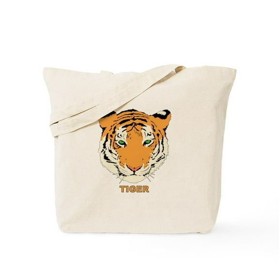 CafePress - Tiger Tote Bag - Unisex Canvas Tote Bag, Beige, 1-Piece