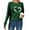 Green, variant on Women's Casual Fashion Round Neck Long Sleeve T Shirt For Valentine's Day Comfortable And Trendy Base Layer Top. Ideal For Everyday Wear. Fit Mom Shirt Light Womens Bulk Loose T Shirts Womens Workout
