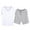 White., variant on Akafmk Men's Short Sleeve Pajama Sets,Cotton Pajamas for Men Set,Short Sleeve Sleep Tops and Sleepwear Shorts 2 Piece Loungewear Set Soft Comfy Nightwear