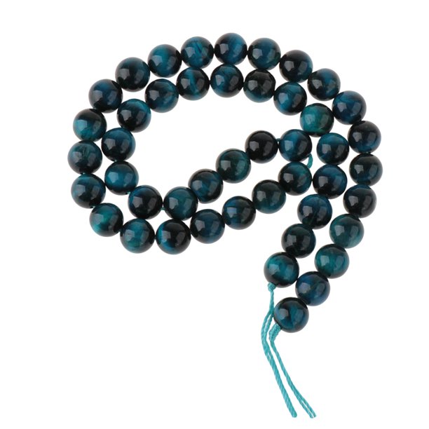 Cuentas de piedra de ojo de tigre para hacer pulseras decorativas, cuentas redondas para hacer joyas. 8 mm