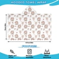 thumbnail image 2 of Fairy Princess Mushroom Pattern Hooded Bath Towel，50"x30" for Ages 3 To 12 Kids, Quick Dry Lightweight Soft Microfiber Hood Beach Towel Cover Up for Kids, 2 of 7