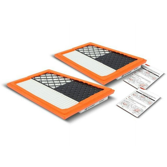 Air Filter Set 2 - Compatible with 2007 - 2009 Mercedes-Benz ML320 3.0L V6 2008