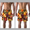 thumbnail image 3 of luoweisi Men's Beach Shorts Quick Dry Swim Trunks with Mesh Lining Fruit L, 3 of 5