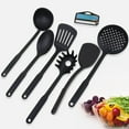 thumbnail image 5 of KQJQS Nylon Kitchen Utensils Set 6-Piece, Heat Resistant Up to 400°F for Non-Stick Cookware, Spatula/Ladle/Colander with Ergonomic Handles, Dishwasher Safe for Cooking Baking Frying, 5 of 7