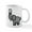 White, variant on CafePress - Elephant Volleyball - 11 oz Ceramic Mug - Novelty Coffee Tea Cup