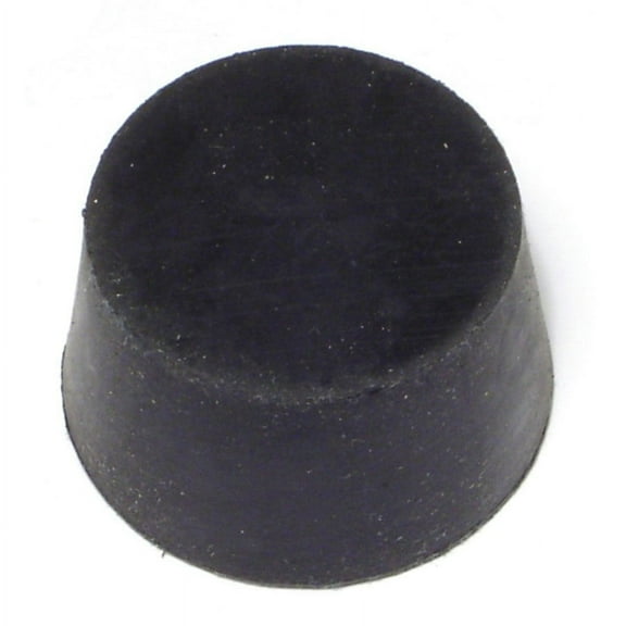 1.6" x 1-13/32" x 1" #8-1/2 Black Rubber Stoppers (6 pcs.)