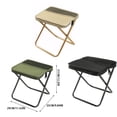 thumbnail image 4 of Yuarrent Silla plegable portátil para acampar, pesca, camping, resistente y duradera. carpas negro, 4 of 6