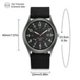 thumbnail image 2 of Reloj de Cuarzo Luminoso para Hombre Reloj Informal con Cinturón de Nailon Tejido Relojes Militares Unisex Reloj de Pulsera Informal Resistente Al Agua ANGGREK Otros, 2 of 4