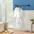 thumbnail image 4 of Urban Deco Industrial Pipe Clothes Rack,2 Set Multi-purpose Wall Mounted,Heavy Duty Detachable Hanging Clothes Rack for Closet Rod (Black,2 Base), 4 of 7