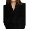 thumbnail image 3 of TowelSelections Women's Soft Plush Robe Fleece Kimono Spa Bathrobe Small/Medium Black, 3 of 6