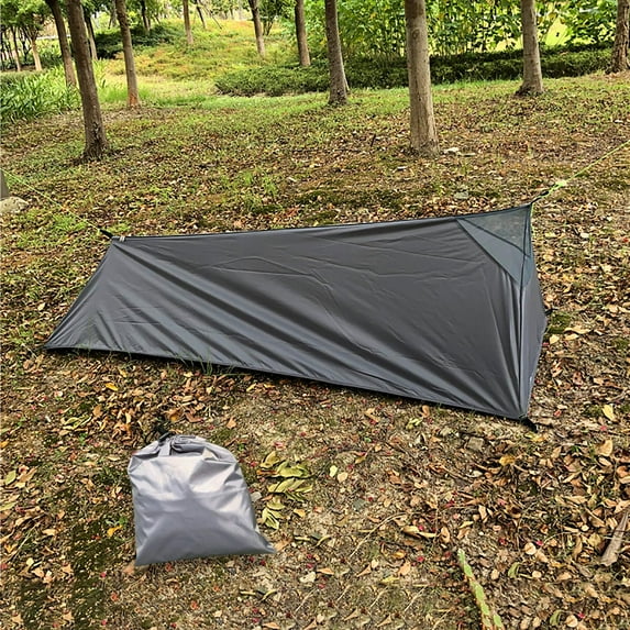 Ultralight Camping Tent Water 1 Person Shelter Survival easy for Mountaineering Beach Fishing Backpacking Hiking , Gray