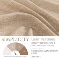 thumbnail image 2 of Curtainking Ferme Tige Poche Semi-Simple Rideaux de Café, Linge de Taupe Texturé, 26 x 24 Po (2 Panneaux), 2 of 6