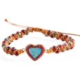 thumbnail image 1 of GHSDFBB Boho Handmade Natural Stone Bead 3 Row Wide Wrap Wrist Statment Bracelet Jewelry Collection, 1 of 6