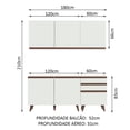 thumbnail image 3 of Cocina Integral Completa Modular Madesa Reims 180cm BB 01, 3 of 5