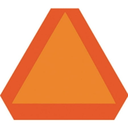 

Hy-Ko TA-1 Aluminum Bright Orange Slow Moving Vehicle Emblem Triangle Highway Si