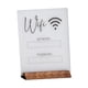 thumbnail image 4 of WiFi contraseña centro de mesa decoración tablero borrable mesa soporte de exhibición blanco Zulema Tablero de exhibición de acrílico, 4 of 8