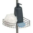 Mainstays Tension Pole Shower Caddy, Rust Resistant Steel, 3 Shelf