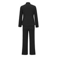 thumbnail image 3 of NMMUED Suits for Women Womens Suits 2 Piece Set Business Blazer and Pants Set Women Matching Sets Women Clothing Business Casual Outfits for Women, Black M, 3 of 6