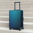 thumbnail image 6 of Rateoe Blue and Teal Gradient Printed Luggage Cover, Suitcase Protector Fits 18-32 Inch Luggage-Medium, 6 of 7