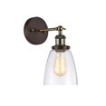 thumbnail image 1 of 6 in. Lighting Ironclad Industrial-Style 1 Light Wall Sconce - Oil Rubbed Bronze, 1 of 1
