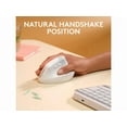 thumbnail image 6 of Logitech Lift for Mac Wireless Vertical Ergonomic Mouse, Bluetooth, Quiet Clicks, Silent Smartwheel, 4 Customizable Buttons, Off White, 6 of 14