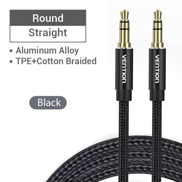 Vention Jack 3,5mm Cable auxiliar macho a macho 3,5mm Jack Cable de Audio para JBL Xiaomi Oneplus auriculares altavoz Cable coche Aux Cable zhangyuxiang LED
