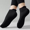 thumbnail image 5 of Babcutegg Womens Pilates Socks Soild Color Ankle Length Non-Slip Breathable and Comfortable Tight Fitting Athletic Wear for Women Black Size Free Size, 5 of 8