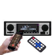 PYLE PLR14MPF - In-Dash AM/FM-MPX MP3 Shaft Style Dual Knob Radio w/USB ...