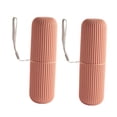 thumbnail image 2 of WEUVEB 2Set Red PP Toothbrush and Toothpaste Storage Organizer for Toothbrush Case for Camping, 2 of 8
