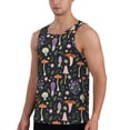 thumbnail image 2 of Gaeub Mushrooms Men's Athletic Tank Top, Workout Sleeveless Shirts, Running Tank Tops for Gym, Running, Training - Large, 2 of 9
