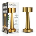 thumbnail image 1 of Bell + Howell Chelsea Petite Lampe de Table Sans Fil Tactile à DEL Rechargeable pour Table de Chevet Bureau Table de Nuit Or, 1 of 10