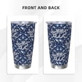 thumbnail image 3 of KLL Dragon Print 40oz Stainless Steel Insulated Car Cup with Spillproof Lid - Keep Your Drink Hot or Cold on the Go-Straw Three-piece Set, 3 of 8