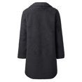 thumbnail image 5 of Fanxing Women Winter Sherpa Warm Coat Fur Fleece Open Front Cardigan Fluffy Long Coat Outerwear Black XXL Christmas Gift, 5 of 5