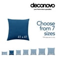 Deconovo Blue Throw Pillow Covers Faux Linen Decorative Pillow Cases