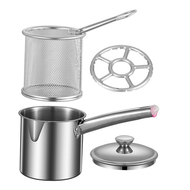 Sartén freidora olla práctica portátil utensilios de cocina freidora de aceite olla de cocina para tienda restaurante uso doméstico comida de mar Estilo F