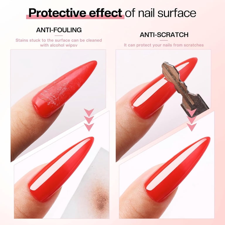 Morovan UV Gel Base & Top Coat Set, No Wipe, 2 Pieces photo 2