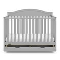 Graco Story 5in1 Convertible Baby Crib with Drawer, Pebble Gray