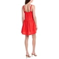 thumbnail image 2 of Taylor womens  Linen-Blend Mini Dress, 14, Red, 2 of 3