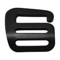 thumbnail image 1 of Almencla g shaped hook Webbing Buckle 25mm for Outdoor Backpack Strap Survival black black left, 1 of 7